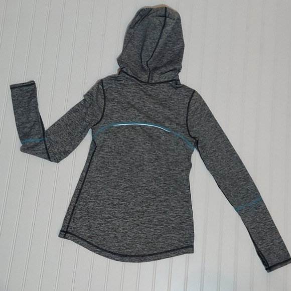 Z by Zella gray hoodie with quarter zipper sz XS - Picture 4 of 11